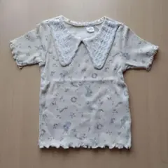 cottoli コトリ　襟付き　アニマル　総柄　トップス　90cm