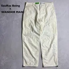 SauRas Being × WANDER MAN ナイロン　カーゴパンツ