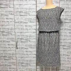UNTITLED アンタイトル ワンピース 膝下丈 ノースリーブ 総柄
