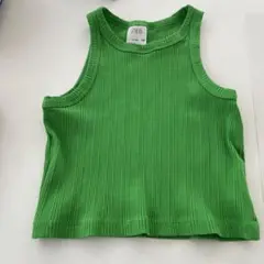 ZARA グリーン ノースリーブタンクトップ 11-12歳