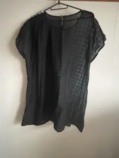 半袖チェック柄シャツ