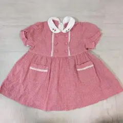 Dorè ギンガムチェックドレス 90