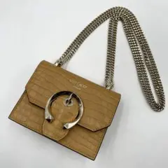 ✨超レア・極美品✨ ジミー チュウ クロコ型押し チェーン ショルダーバッグ