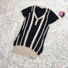 アルファベッツアルファベット【F】サマーニット　レース　チュニック　プチプラ