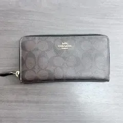 COACH コーチ レディース 長財布 ロゴ ブラウン