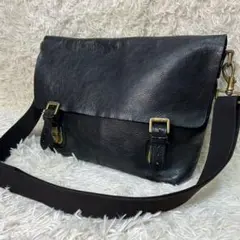 マルベリー Mulberry ショルダーバッグ レザー メッセンジャーバッグ 黒