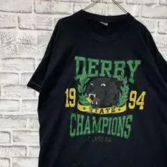 USA製90sヴィンテージTシャツ！シングルステッチ　ブラック半袖古着XL 17
