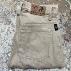 美品アニエスベー　ベージュ ストレートデニム