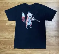 US古着 FOX フォックス Hanes キツネ　アニマルプリント　Tシャツ　狐