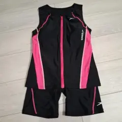 Speedo レディース水着（上下セット）黒/ピンク