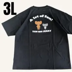 トムとジェリー　タフィー　Tシャツ　メンズ　ブラック