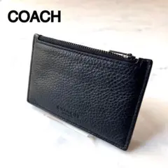【極美品】COACH レザー コーチ　フレグメントケース　カードケース 黒
