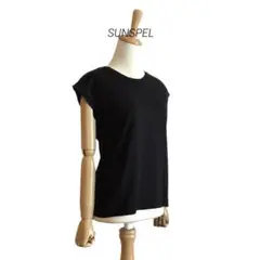【SUNSPEL】 ノースリーブ Tシャツ フレンチスリーブ