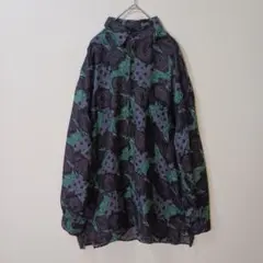 90s ROBERTSTOCK ロバートストック 長袖シャツ シルク M