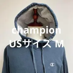 Champion ダークグレー フード付きパーカー USサイズM