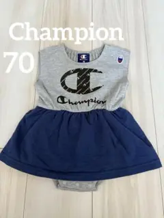 【Champion】スカート付きロンパース70 チャンピオン　ノースリーブ
