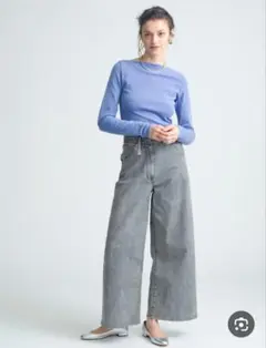 Ronherman ワイドパンツ　グレー　M