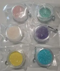 レジン用グリッター6色セット