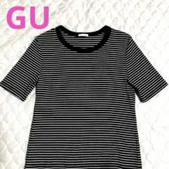 ★GU★ボーダーカットソー