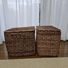 たら　無印　重なるバクバクバスケット　特大2点 バクバク オーバルバスケット スリム大 | 無印良品