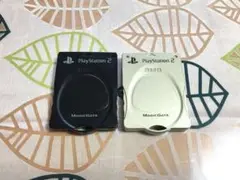PS2　プレイステーション2用　メモリーカード　ブラック＆ゴールド