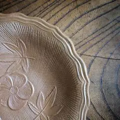備前焼 煎餅皿 せんべい皿 小皿 大正ロマン 昭和レトロ
