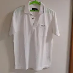 GREG NORMAN 半袖ポロシャツ　ホワイトゴルフ