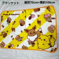 ミスド ポケモン ブランケット　ピカチュウとイーブイ