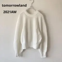 美品 トゥモローランド コットンニット 白