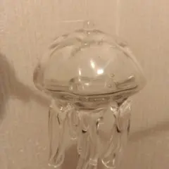 くらげ風鈴　タクグラス 　クリア泡　透明　クラゲ 　　風鈴