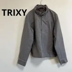 【TRIXY】グレージュ　カジュアルジャケット（M）