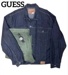 90s デニムジャケット GUESS 濃紺