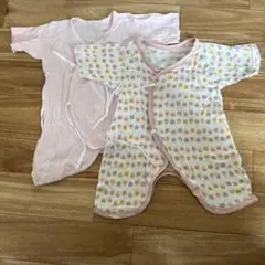 ベビー肌着 ツーウェイオール うさぎ柄 ドット 4枚セット