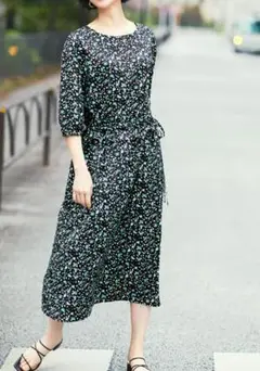 新品　未使用　タグ付き　　花柄　ワンピース　DHC　プランティカ