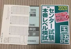 東進　2020 センター試験本番レベル模試　国語　入試　大学受験　高校
