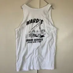 USA輸入　バックプリントデザイン　タンクトップ　ノースリーブTシャツ