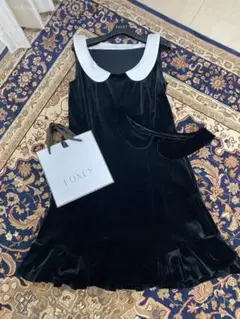 VELOUR NOIR by FOXEY 白襟ワンピース