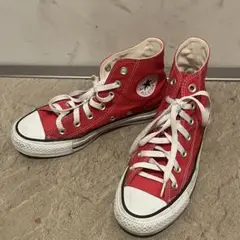 CONVERSE レッド ハイカット スニーカー
