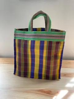 マルチストライプ　メッシュバッグ　パリ