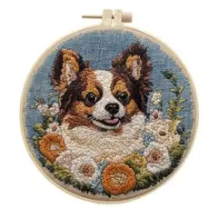 フランス刺繍キット☆チワワB