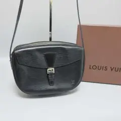 正規美品 ヴィトン ショルダーバッグ エピ ジュヌフィーユ 黒 箱 90年仏製