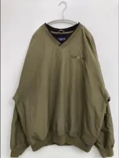 LA LOVING オリーブ ナイロンプルーオーバージャケット 2XLT 90s