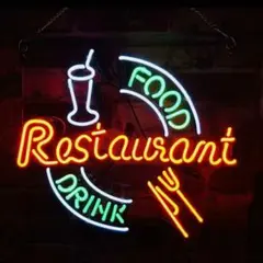 ネオンライト　レストラン　店舗看板　オーダーメイド　飲食店　ネオン管　照明