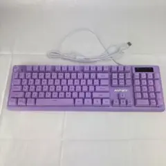 NPET 有線ゲーミングキーボード K10V3 パープル