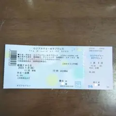 OZアカデミー女子プロレス 2023.1.8 チケット1枚