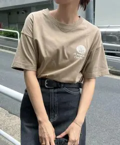 andme プリント ロゴ 刺繍 エンブロイダリー 半袖 Tシャツ