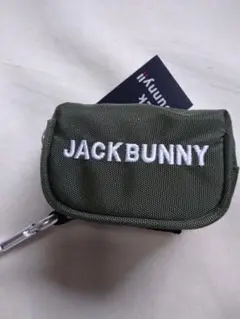 カーキ　 ゴルフボールケース ジャックバニーbyパーリーゲイツ 新品 ポーチ