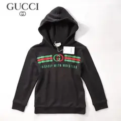 2-DG276 グッチ 新品タグ付キッズサイズ20ss GGプリントロゴパーカー