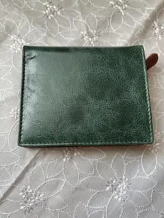 【新品未使用品】 メンズ二つ折り財布　グリーン系