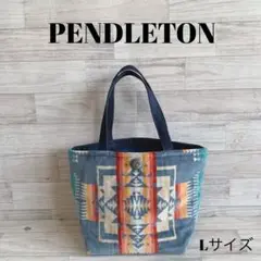 20577 ペンドルトン　リメイク　トートバッグ　L キャンプやお出かけに♡